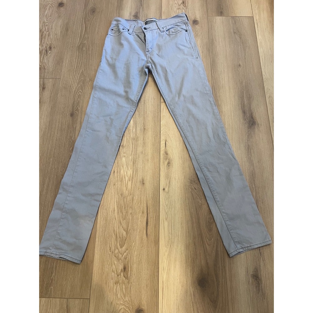 Levi's 510 Super Skinny Jeans Men's W32 L34 Gray Denim Straight Slim Pants